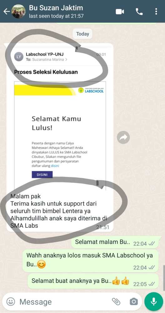 Tes masuk Labschool