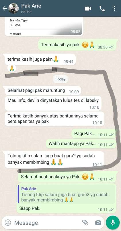 Persiapan masuk Labschool